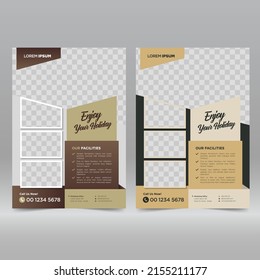 Hotel And Resort Flyer Design Template	
