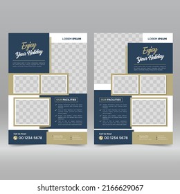 Hotel And Resort Flyer Design Template