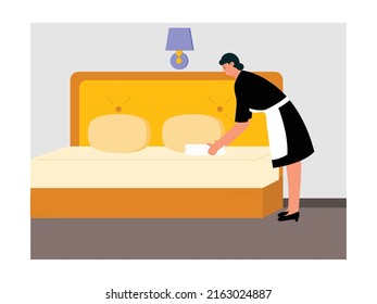 Hotel And Resort Holiday Trip Staycation Vector Art Illustration