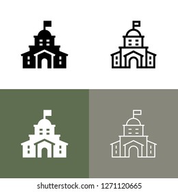 Hotel Resort Icon Set