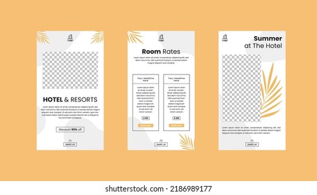 Hotel and Resort instagram stories post