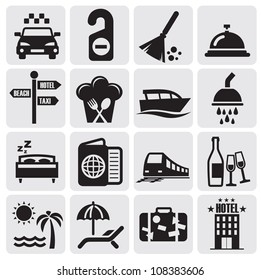 hotel and rest icons