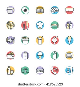 Hotel & Restaurant Cool Vector Icons 5