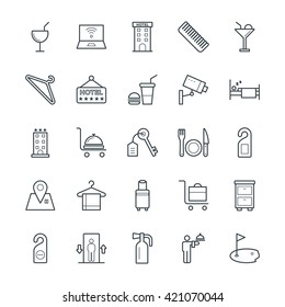 Hotel & Restaurant Cool Vector Icons 3
