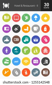 Hotel & Restaurant Filled Icons