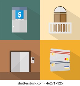 Hotel and Restaurant Icons Set
