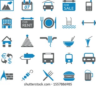 hotel and restaurant icons vector illustration