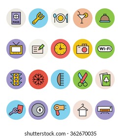 Hotel and Restaurant Vector Icons 1