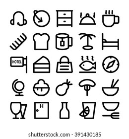 Hotel & Restaurant Vector Icons 10