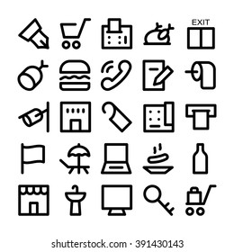 Hotel & Restaurant Vector Icons 2
