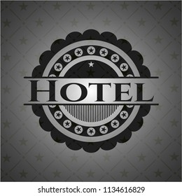 Hotel retro style black emblem