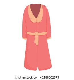 Hotel robe icon cartoon vector. Fabric cloth. Bathroom object
