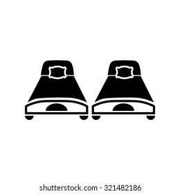 Hotel Room, bed Icon