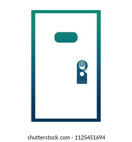hotel room door with do not disturb tag