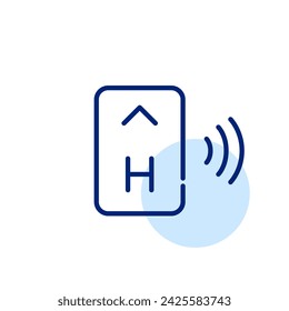 Hotel room key card. Pixel perfect, editable stroke