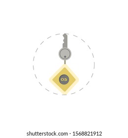 hotel room key flat icon. hotel room key flat icon. hotel room key flat icon. 