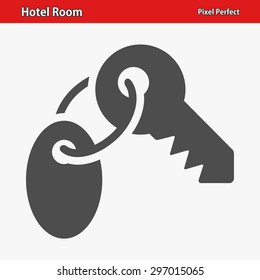Hotel Room Key Icon. EPS 8 format.