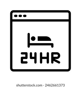 Hotel room service icon. suitable for website, logo, app, template and UI design.