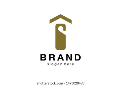 hotel room sign hanger logo ready to use