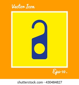 Hotel Room Tag Icon. Eps-10.