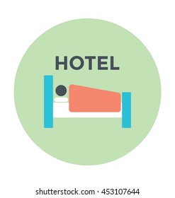 Hotel Room Vector Icon