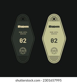 Vector de cadena de claves del servicio de habitaciones del hotel