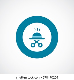 hotel serve table icon, on white background