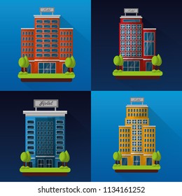 hotel service building