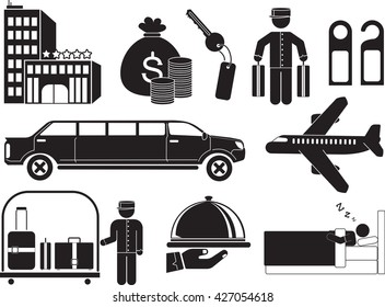 Hotel Service Icon Set