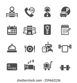 Hotel Service Icon Set 3, Vector Eps10.