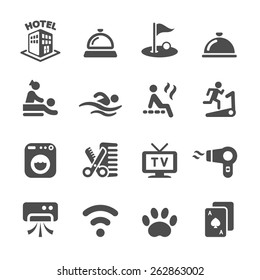 hotel service icon set 5, vector eps10.