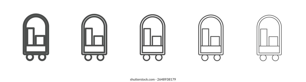 hotel service icon simple isolated vector sign