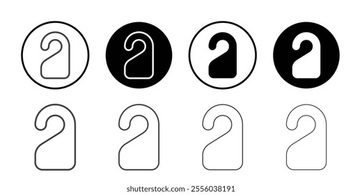 Hotel service icon Thin outline art symbol