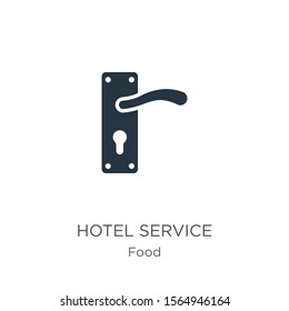 Hotel service icon vector. Trendy flat hotel service icon from food collection isolated on white background. Vector illustration can be used for web and mobile graphic design, logo, eps10