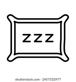 Hotel Service Vector Line Icon Design