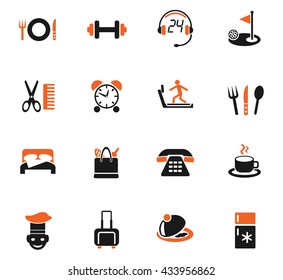 hotel service web icons for user interface design