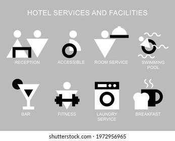 Hotel services and facilities icon