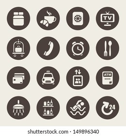 Hotel services icons