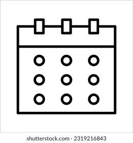 Hotel services, Simple thin line hotel icon, vector icon design, on white background.