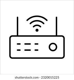 Hotel services, Simple thin line hotel icon, vector icon design, on white background.