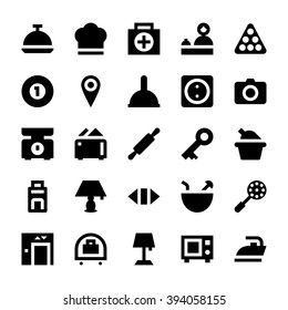 Hotel Services Vector Icons 1