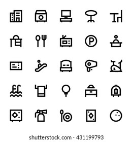 Hotel Services Vector Icons 1