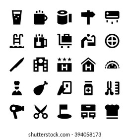 Hotel Services Vector Icons 2