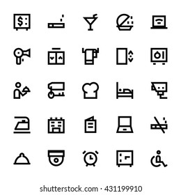 Hotel Services Vector Icons 2