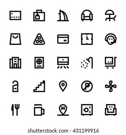 Hotel Services Vector Icons 3