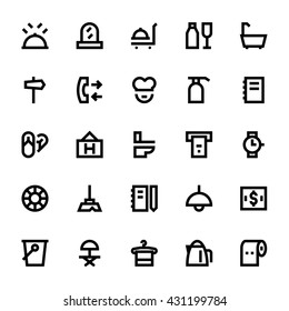 Hotel Services Vector Icons 4