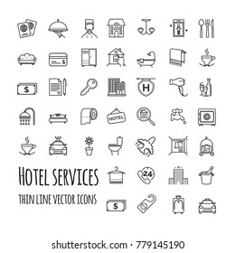 Hotel Services Icons Vector Set Your Stock Vector (Royalty Free) 1031013664