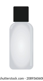 Hotelflasche Shampoo. Vektorgrafik