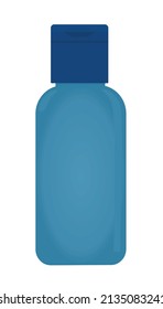 Hotel shampoo bottle. vector illustration