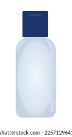 Hotel shampoo bottle. vector illustration